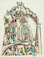 Kádár Béla (Budapest 1877 - Budapest 1956): Erőd a város felett
