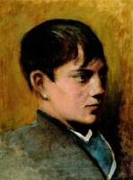 báró Mednyánszky László (Beczkó 1852 - Bécs 1919): Legény portré