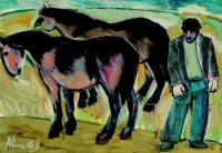 Németh József (Kaposszerdahely 1928 - Hódmezővásárhely 1994): Lovak
