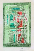 Korniss Dezső (Beszterce 1908 - Budapest 1984): Fej (Illumináció)