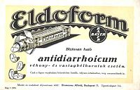 Eldoform. Reklám-itatóspapír, Bayer/Blumenau Alfréd