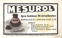 Mesurol. Reklám-itatóspapír, Bayer/Blumenau Alfréd