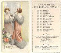 Elida termékek. Szórólap, Elida  Magyar Illatszer--és Pipereszappangyár Rt.