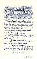 Gyógyszertár a Magyar Koronához . Szórólap, Budapest, Kálvin tér