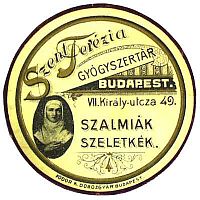 Szent Terézia gyógyszertár. Labdacsdoboz