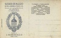 Serravallo Kina-Bora Vassal. Termékismertető levelezőlap