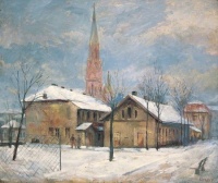 Duray Tibor (Budapest, 1912 – Budapest, 1988): Angyalföldi tél