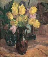 Döbröczöni Kálmán (Kórós, 1899 – Miskolc, 1966): Virágcsendélet