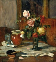 P. Bak János (Pázmánd, 1913 – Budapest, 1981): Asztali csendélet
