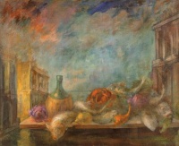 Boroksa András (Budapest, 1922 – Budapest, 1989): Velencei csendélet, 1981