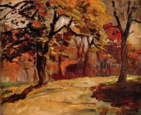 Háry Gyula (Zalaegerszeg, 1864 – Budapest, 1946): Parkrészlet