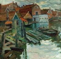Kiss Rezső (Budapest, 1889 – New York, 1962): Holland házak