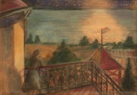 Kliené Róna Klára (Pécs, 1901 – Budapest, 1987): Balatoni naplemente