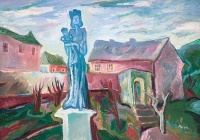 Mersits Piroska (Vése, 1926 – Budapest, 1988): Maria Requiem szobor