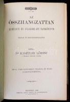 Dr. Kesztler Lőrinc: Az összehangzattan elméleti és gyakorlati tankönyve. Bp., 1928, Rozsnyai Károly Könyv-, és Zeneműkiadása. Átkötött félvászon kötés.