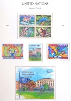 ENSZ Genf csaknem teljes gyűjtemény 1979-2007 Leuchtturm falcmentes előnyomott albumban