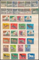 1962-1989 39 db motívum sor + 7 blokk és összefüggés, 3 db A/4 berakólapon (Mi EUR 370.-)