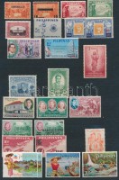Fülöp szigetek 1936-1971 25 db bélyeg berakólapon