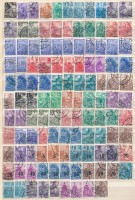 NDK 1953-1955 Mi 362-379, 405-422, 453-458 (Mi EUR 580,-) (363, 368, 407, 412, 419, 455, 458 hiányzik / missing)