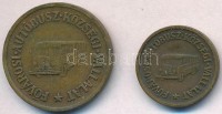 1946-1968. 1Ft + 10Ft 'FAKV (Fővárosi Autóbusz Községi Vállalat)' fém közlekedési bárca T:2