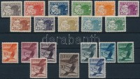 1925 Légiposta sor Mi 468-487 (469-470, 478, 486-487 falcos / hinged)