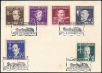 1936 Feltalálók Mi 632-637 FDC