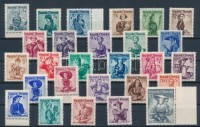 1948 Népviselet 27 érték Mi 893-911, 913-914, 917-919, 922, 925-926