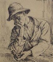 Komjáti Wanyerka Gyula - Ábris favágó (1928)