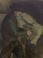 Glatz Oszkár - Etetés (1903 körül)