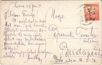 1918 Kassa, Kosice; Fő utca, park, üzletek. Özv. Kalafony Józsefné kiadása / main street, park, shops (EK)