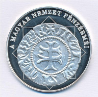 DN 'A magyar nemzet pénzérméi - Mária az első magyar királynő 1382-1387' Ag emlékérem tanúsítvánnyal (10,37g/0.999/35mm) T:PP
