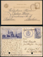 1877-1946 15 db díjjegyes futott levelezőlap