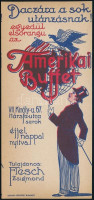 Dacára a sok utánzásnak! Amerikai Buffet Király utca litho számolócédula