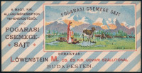 Fogarasi csemege sajt, Löwenstein M. Cs. és kir. udvari szállítók Budapest litho számolócédula