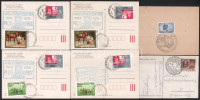 11 db 1945 utáni emléklap, alkalmi bélyegzés, FDC