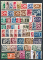1949-1951 Összeállítás sorokkal A/4-es berakólapon (21.500)