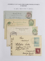 BOSZNIA HERCEGOVINA díjjegyes gyűjtemény 2 albumban, benne díjkiegészítések, bélyegzések, néhány képeslap. Nagyon tartalmas anyag, 190 db. / Original collection of 190 PS covers, cards, parcel cards etc. including additional frankings,