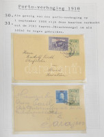 BOSZNIA HERCEGOVINA díjjegyes gyűjtemény 2 albumban, benne díjkiegészítések, bélyegzések, néhány képeslap. Nagyon tartalmas anyag, 190 db. / Original collection of 190 PS covers, cards, parcel cards etc. including additional frankings,