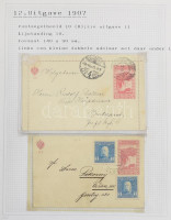 BOSZNIA HERCEGOVINA díjjegyes gyűjtemény 2 albumban, benne díjkiegészítések, bélyegzések, néhány képeslap. Nagyon tartalmas anyag, 190 db. / Original collection of 190 PS covers, cards, parcel cards etc. including additional frankings,