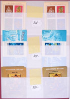 1940-1974 Kb. 1100 db blokk és kisív, 20 lapos, strapabíró, jó állapotú blokkberakóban