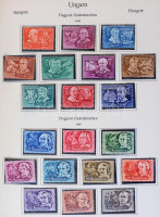 1881-1961 Magyar pecsételt gyűjtemény, 1.310 db bélyeg + néhány blokk, KABE előrenyomott albumban