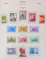 1881-1961 Magyar pecsételt gyűjtemény, 1.310 db bélyeg + néhány blokk, KABE előrenyomott albumban