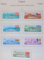 1961-1968 Magyar gyűjtemény előnyomott albumban, majdnem teljes