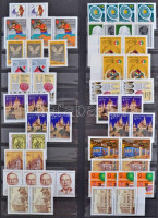 1940-1992 Csaknem kizárólag postatiszta tétel, benne sorok, összefüggések, sok többletpéldány, kevés régi (falcos) kiadással, 9 db berakólapon (120.000)