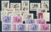 1955-1958 Kis összeállítás, benne sorok, összefüggések is, összesen 27 db bélyeg (8.300)