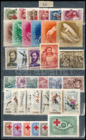 1957-1958 Összeállítás sorokkal, közepes berakólap mindkét oldalán (14.600)
