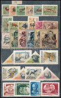 1953-1963 Összeállítás sorokkal, közepes berakólap mindkét oldalán (14.600)