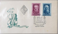 Több tucat magyar FDC illetve alkalmi bélyegzés levélen, lapokon 1946-1963 kisebb méretű levélberakóban