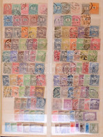 Magyar tétel a 1871-1967 közötti évek kiadásaiból, szép sorokkal, portókkal, kisebb modern résszel nagy alakú piros négy lapos ABRIA berakóban