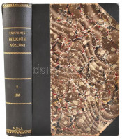Egyetemes Philologiai Közlöny. Szerk.: Heinrich Gusztáv, P. Thewrewk Emil. Ötödik évfolyam. Bp., 1881, MTA/Franklin-Társulat Könyvnyomdája. 820+15+[25] p. Korabeli, aranyozott gerincű félvászon-kötés, márványozott lapélekkel,